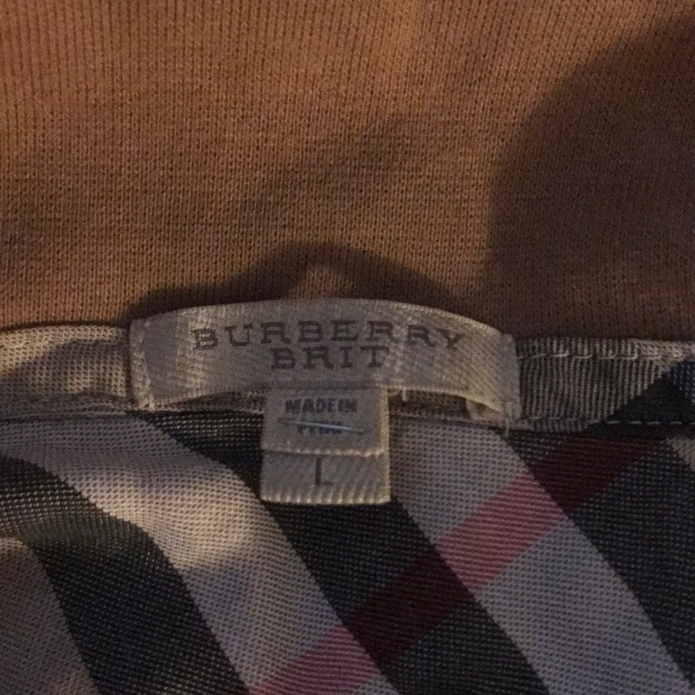 Burberry 1/4 zip pull over